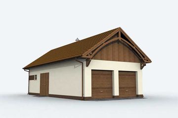  Projekt budynku gospodarczego BGS15 Budynek gospodarczy (SLN2322) - projekt budynku parterowego - Zdjęcie 2