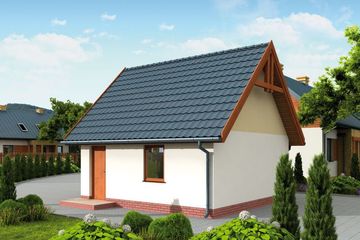  Projekt garażu G325 garaż dwustanowiskowy (SLN2316) - projekt garażu parterowego - Zdjęcie 2