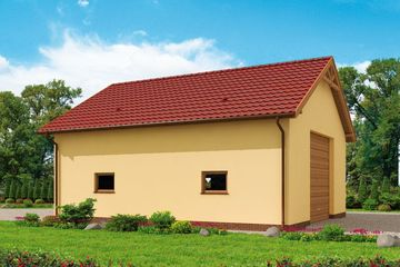  Projekt budynku gospodarczego G228C szkielet drewniany budynek gospodarczy (SLN2310) - projekt budynku parterowego - Zdjęcie 2