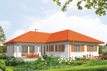  Projekt domu Salma (KSA1287) - projekt domu parterowego - Zdjęcie 1