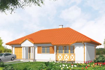  Projekt domu Salma (KSA1287) - projekt domu parterowego - Zdjęcie 2