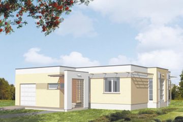  Projekt domu Opal (KSA1288) - projekt domu parterowego - Zdjęcie 2