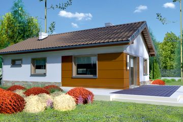  Projekt domu przy Przyjemnej 8 bis (KRK1356) - projekt domu parterowego - Zdjęcie 2