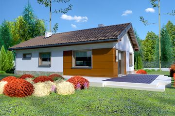  Projekt domu przy Przyjemnej 8 bis (KRK1356) - projekt domu parterowego - Zdjęcie 4