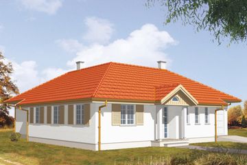  Projekt domu Jaskier (KSA1290) - projekt domu parterowego - Zdjęcie 1
