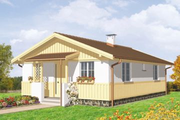  Projekt domu Sawa (KSA1291) - projekt domu parterowego - Zdjęcie 2