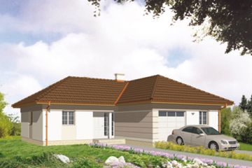  Projekt domu Komandor (KSA1293) - projekt domu parterowego - Zdjęcie 2