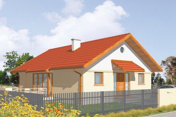  Projekt domu Keja (KSA1295) - projekt domu parterowego - Zdjęcie 1
