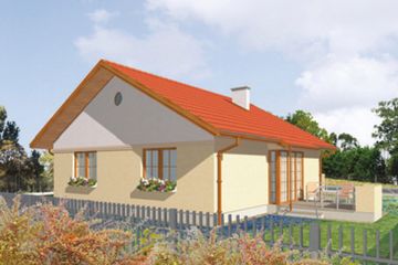  Projekt domu Keja (KSA1295) - projekt domu parterowego - Zdjęcie 2