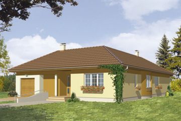  Projekt domu Panama (KSA1297) - projekt domu parterowego - Zdjęcie 2