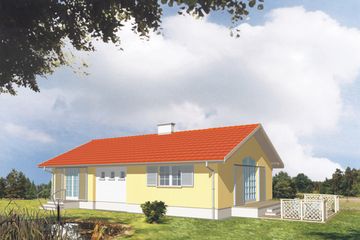  Projekt domu Zorza (KSA1306) - projekt domu parterowego - Zdjęcie 1