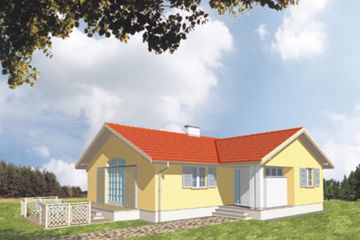  Projekt domu Zorza (KSA1306) - projekt domu parterowego - Zdjęcie 2