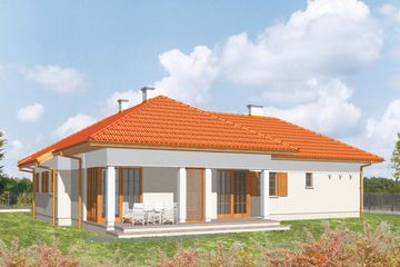  Projekt domu Skrzat (KSA1307) - projekt domu parterowego - Zdjęcie 1
