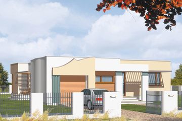  Projekt domu Invest (KSA1308) - projekt domu parterowego - Zdjęcie 1