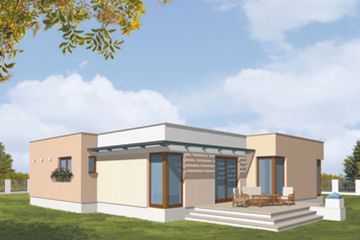  Projekt domu Invest (KSA1308) - projekt domu parterowego - Zdjęcie 2