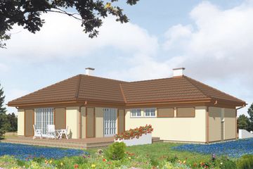  Projekt domu Primo (KSA1309) - projekt domu parterowego - Zdjęcie 1
