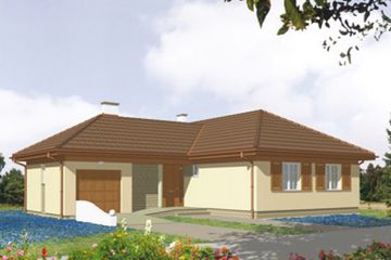  Projekt domu Primo (KSA1309) - projekt domu parterowego - Zdjęcie 2