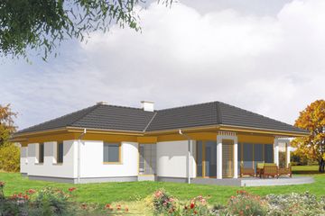  Projekt domu Wisła (KSA1311) - projekt domu parterowego - Zdjęcie 1