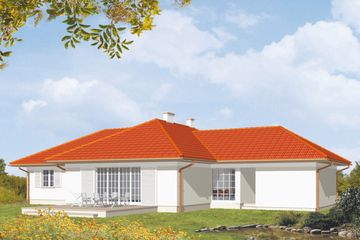  Projekt domu Jaśmin (KSA1316) - projekt domu parterowego - Zdjęcie 1