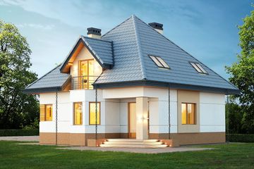  Projekt domu Żwirek N (BSB1104) - projekt domu parterowego z poddaszem - Zdjęcie 2