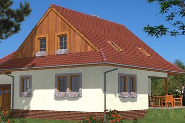  Projekt domu L-40 Dom szkieletowy (BBD1058) - projekt domu parterowego z poddaszem - Zdjęcie 4