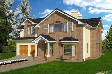  Projekt domu JM 224 (WAO1057) - projekt domu parterowego z poddaszem - Zdjęcie 1