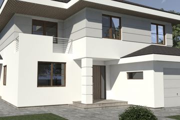 Projekt domu DN 052 - z pełnym piętrem dom o powierzchni 163,55 m², dach kopertowy - ujęcie 3