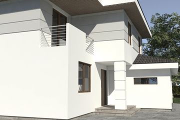 Projekt domu DN 052 - z pełnym piętrem dom o powierzchni 163,55 m², dach kopertowy - ujęcie 5