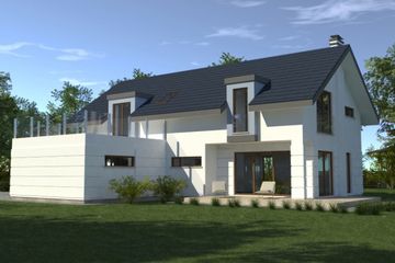  Projekt domu DJ 039 (WAM1145) - projekt domu parterowego z poddaszem - Zdjęcie 3