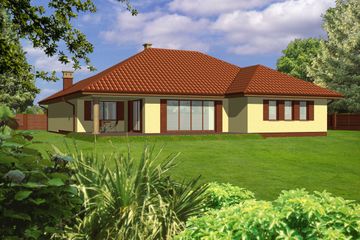  Projekt domu JM 108 (WAO1074) - projekt domu parterowego - Zdjęcie 2