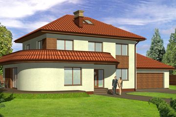  Projekt domu JM 111 (WAO1073) - projekt domu z pełnym piętrem - Zdjęcie 1
