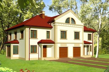  Projekt domu JMB 4 (WAO1077) - projekt domu z pełnym piętrem i poddaszem - Zdjęcie 1