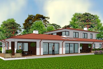  Projekt domu JM 301 (WAO1085) - projekt domu z pełnym piętrem - Zdjęcie 2