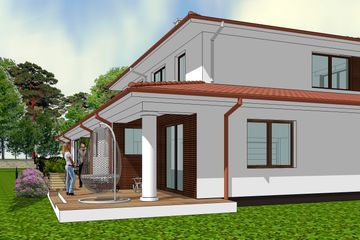  Projekt domu JM 301 (WAO1085) - projekt domu z pełnym piętrem - Zdjęcie 4