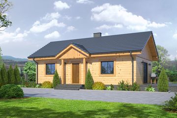  Projekt domu Miłków Średni Dws (KRP1630) - projekt domu parterowego - Zdjęcie 1