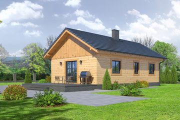  Projekt domu Miłków Średni Dws (KRP1630) - projekt domu parterowego - Zdjęcie 2