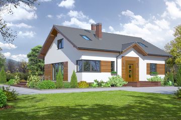  Projekt domu Adresowo Mc (KRP1635) - projekt domu parterowego - Zdjęcie 1