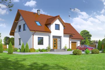  Projekt domu Dukla 11g Mc (KRP1641) - projekt domu parterowego z poddaszem - Zdjęcie 1