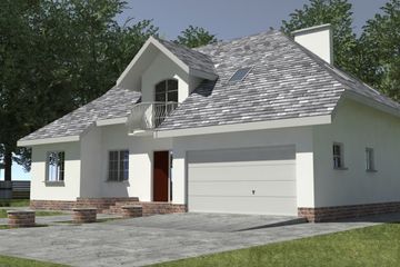  Projekt domu DJ 097a (WAM1155) - projekt domu parterowego z poddaszem - Zdjęcie 3