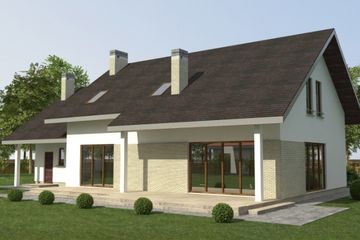  Projekt domu DJ 030 (WAM1157) - projekt domu parterowego z poddaszem - Zdjęcie 2