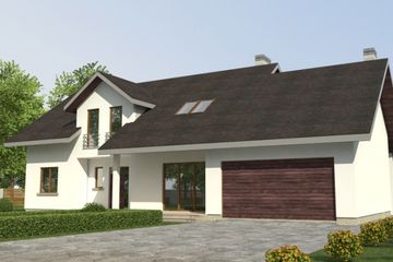  Projekt domu DJ 030 (WAM1157) - projekt domu parterowego z poddaszem - Zdjęcie 7