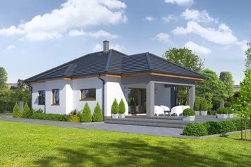  Projekt domu Arturowo g (KRP1654) - projekt domu parterowego - Zdjęcie 2