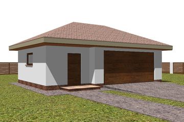  Projekt garażu G15 (WAM1162) - projekt garażu parterowego - Zdjęcie 1
