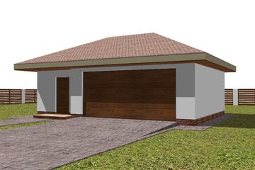  Projekt garażu G15 (WAM1162) - projekt garażu parterowego - Zdjęcie 2