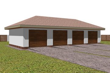  Projekt garażu G12 (WAM1163) - projekt garażu parterowego - Zdjęcie 1