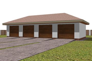  Projekt garażu G12 (WAM1163) - projekt garażu parterowego - Zdjęcie 2