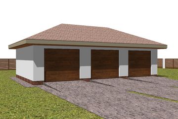  Projekt garażu G13 (WAM1164) - projekt garażu parterowego - Zdjęcie 1