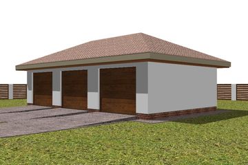  Projekt garażu G13 (WAM1164) - projekt garażu parterowego - Zdjęcie 2