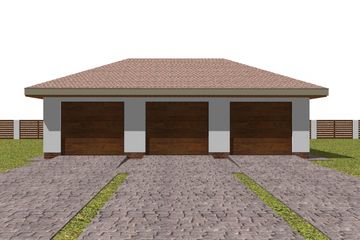  Projekt garażu G13 (WAM1164) - projekt garażu parterowego - Zdjęcie 3