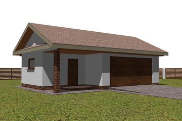  Projekt garażu G7 (WAM1168) - projekt garażu parterowego - Zdjęcie 1